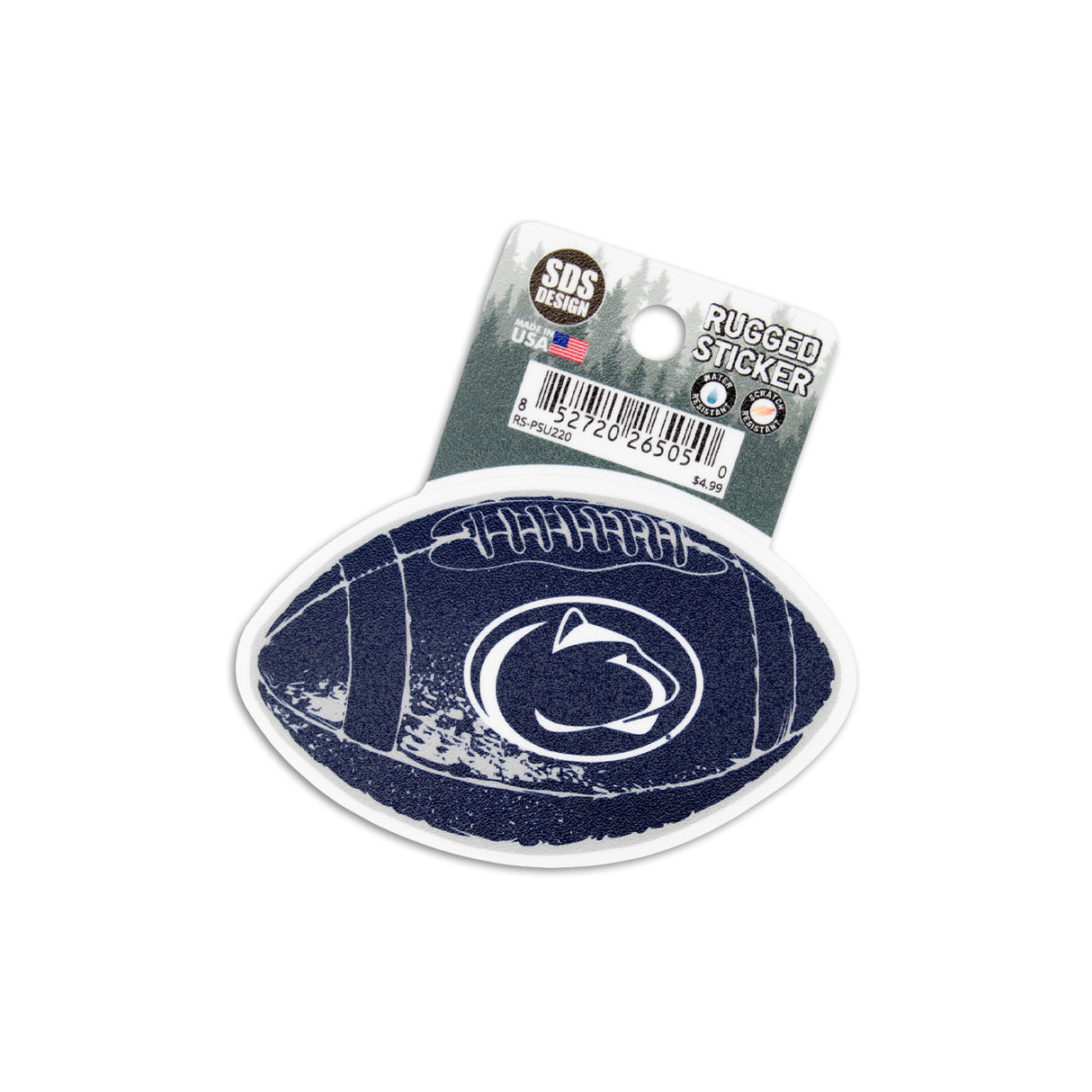 Penn State Vintage Football Rugged Sticker