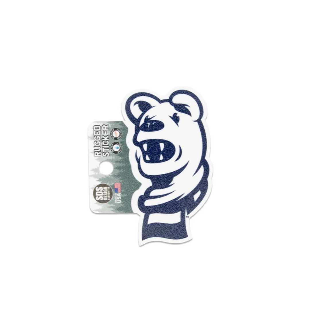 Penn State New Mascot White Nittany Lion Head Rugged Sticker