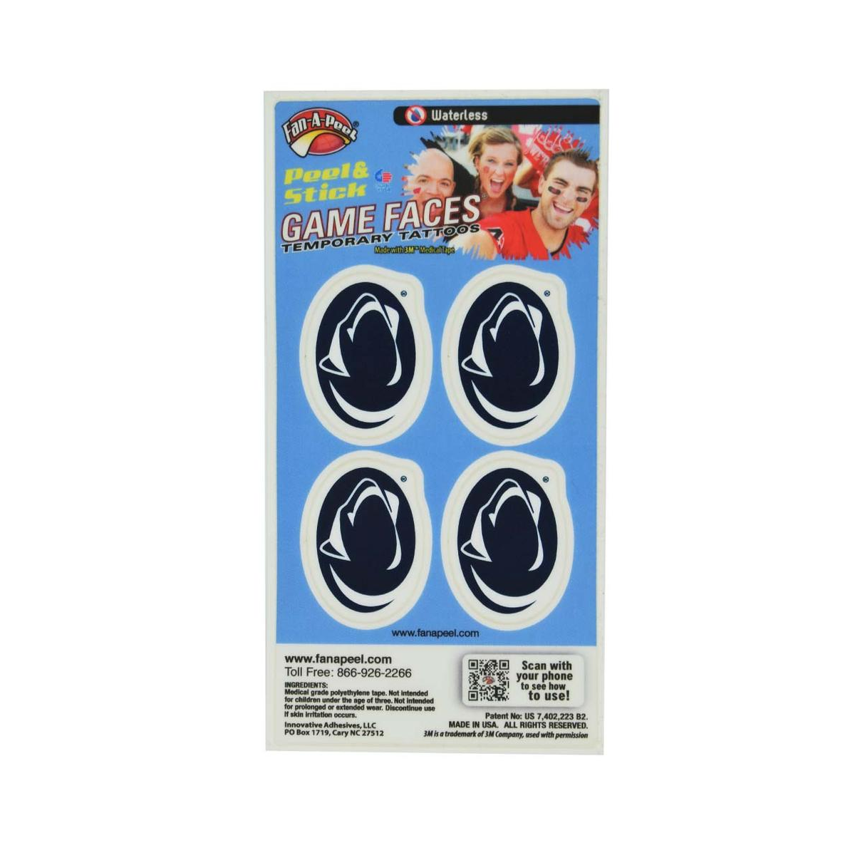 Penn State Logo Waterless Tattoo