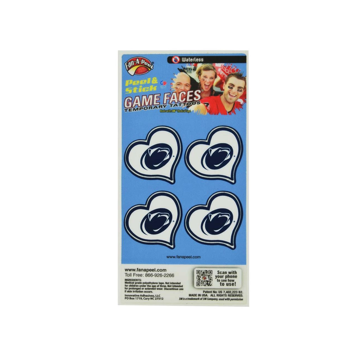 Penn State Waterless Heart Tattoos