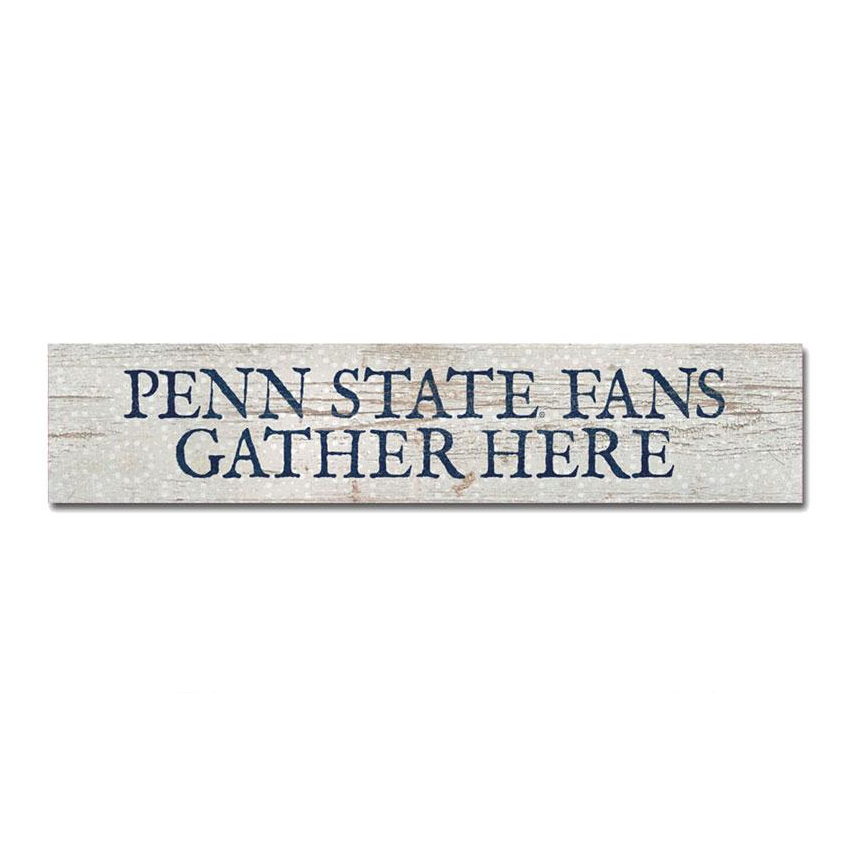 Penn State 2.5" x 12" Wooden Gather Table Top Sign