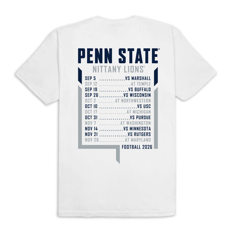 Penn State 2026 Football Schedule T-Shirt
