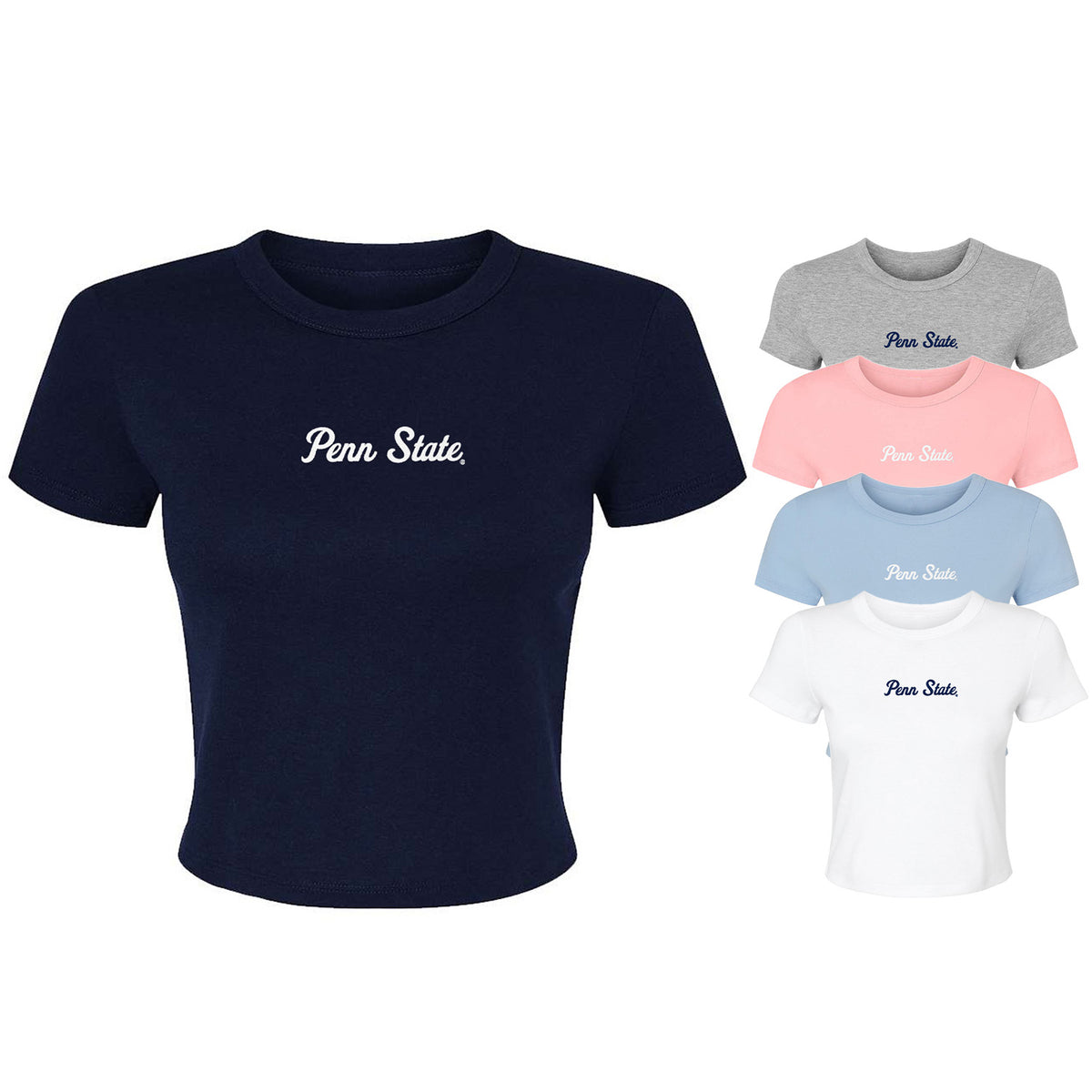 Penn State Women's Script Baby Tee – PennStateClothes.com