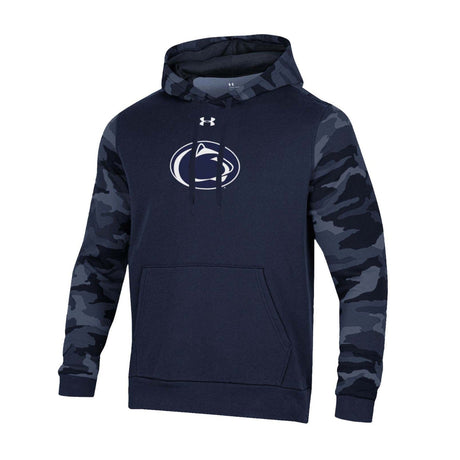 Penn State Under Armour Blocked Rival Fleece Hooded Sweatshirt