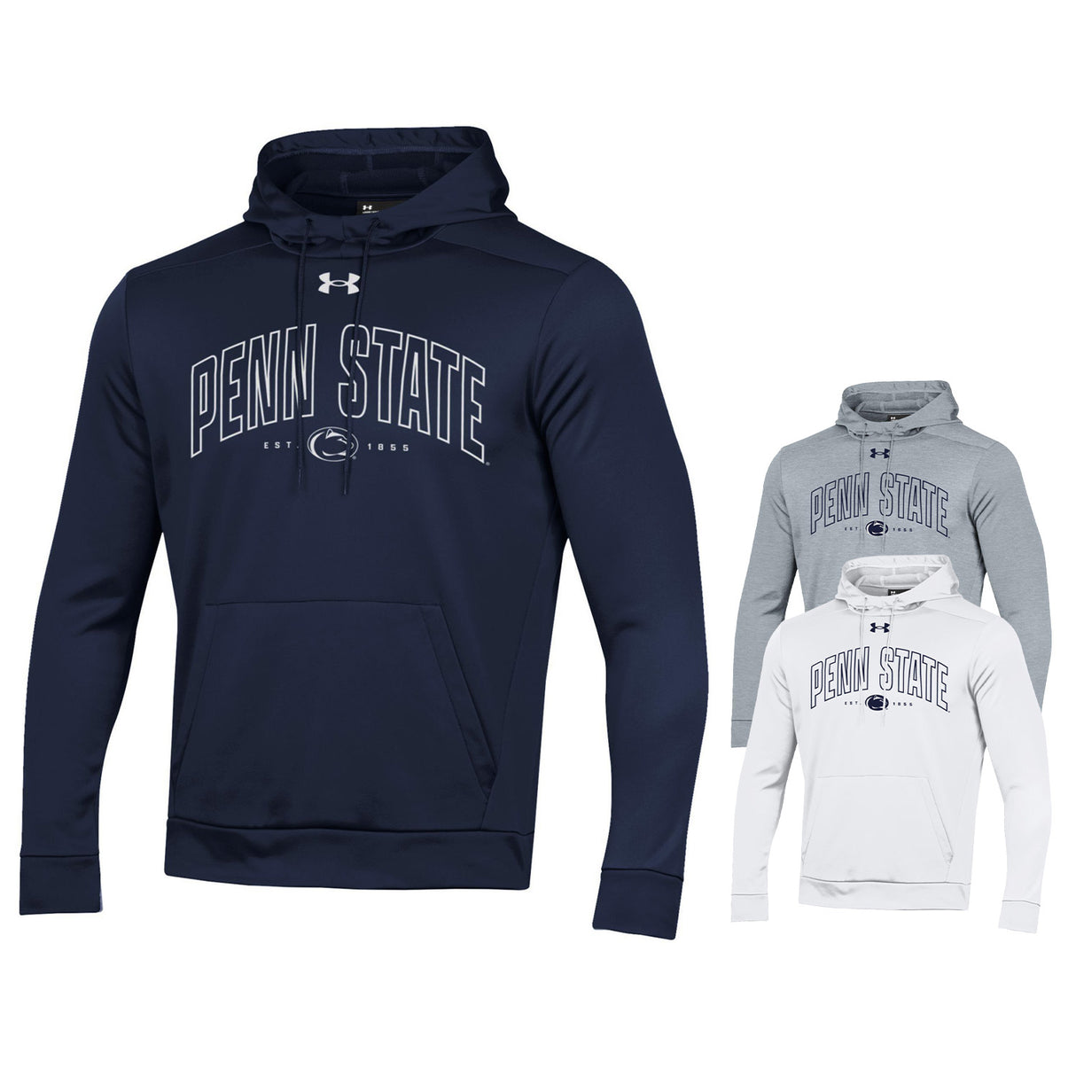 Penn State Under Armour Overlap Hooded Sweatshirt