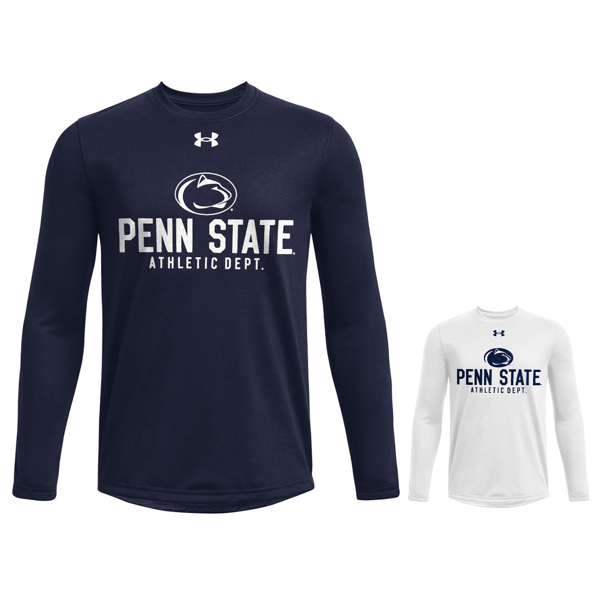 Penn State Under Armour Youth Tech Stretch Long Sleeve Shirt