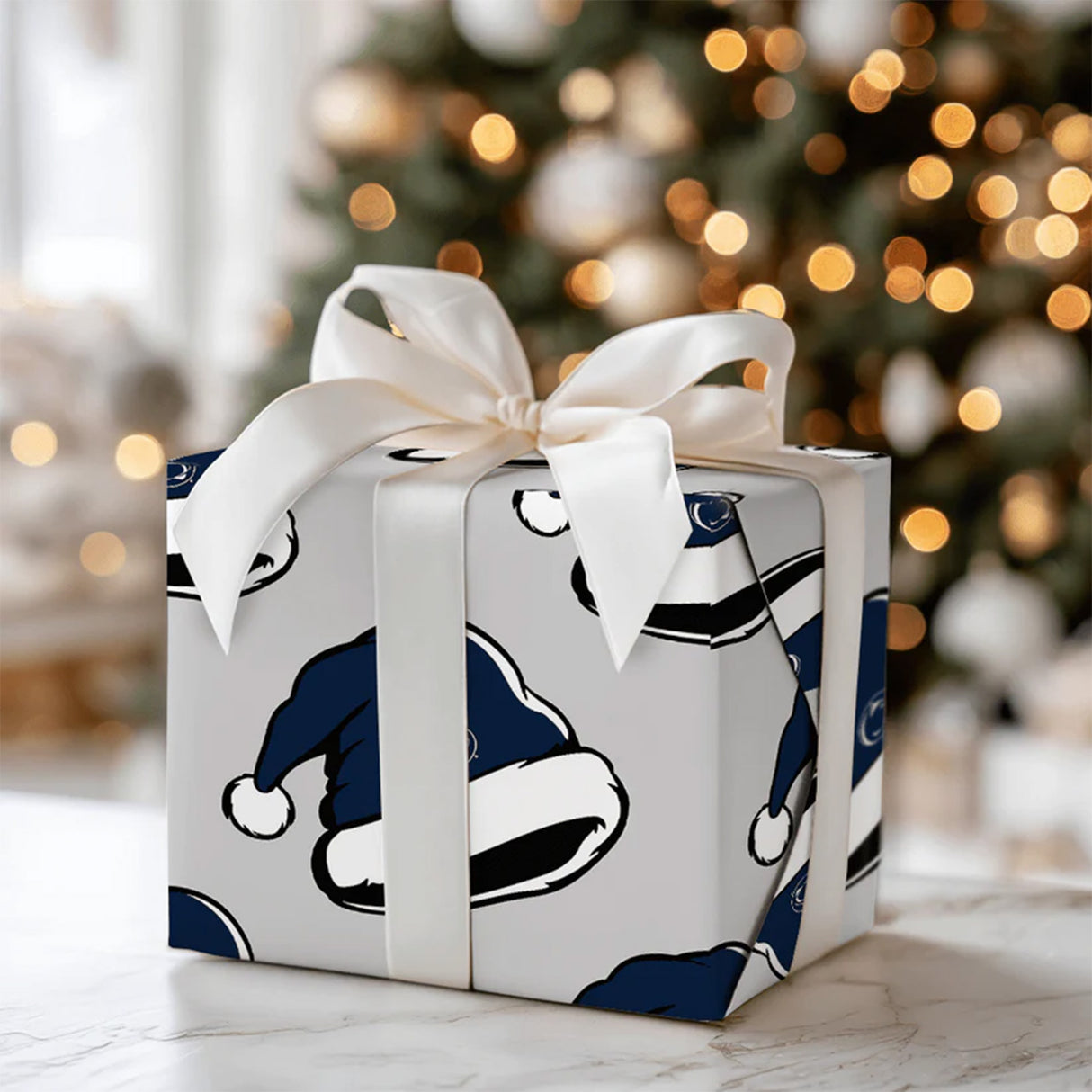 Penn State Ho Ho Lions Wrap Paper