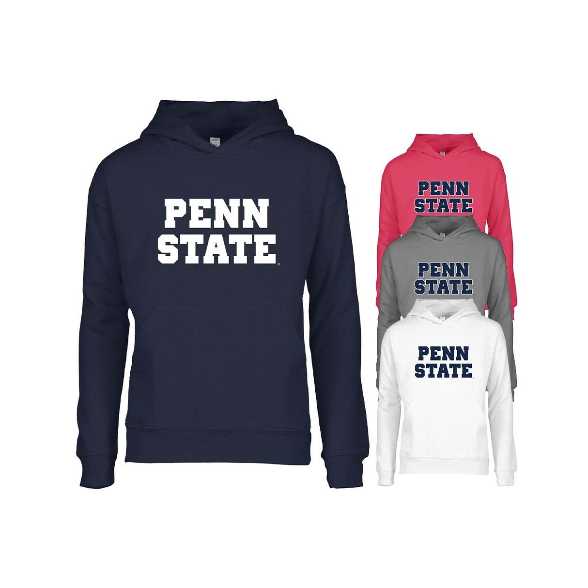 Penn State Youth Bold Block Hooded Sweatshirt