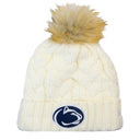 Penn State Youth Fur Pom Knit Hat