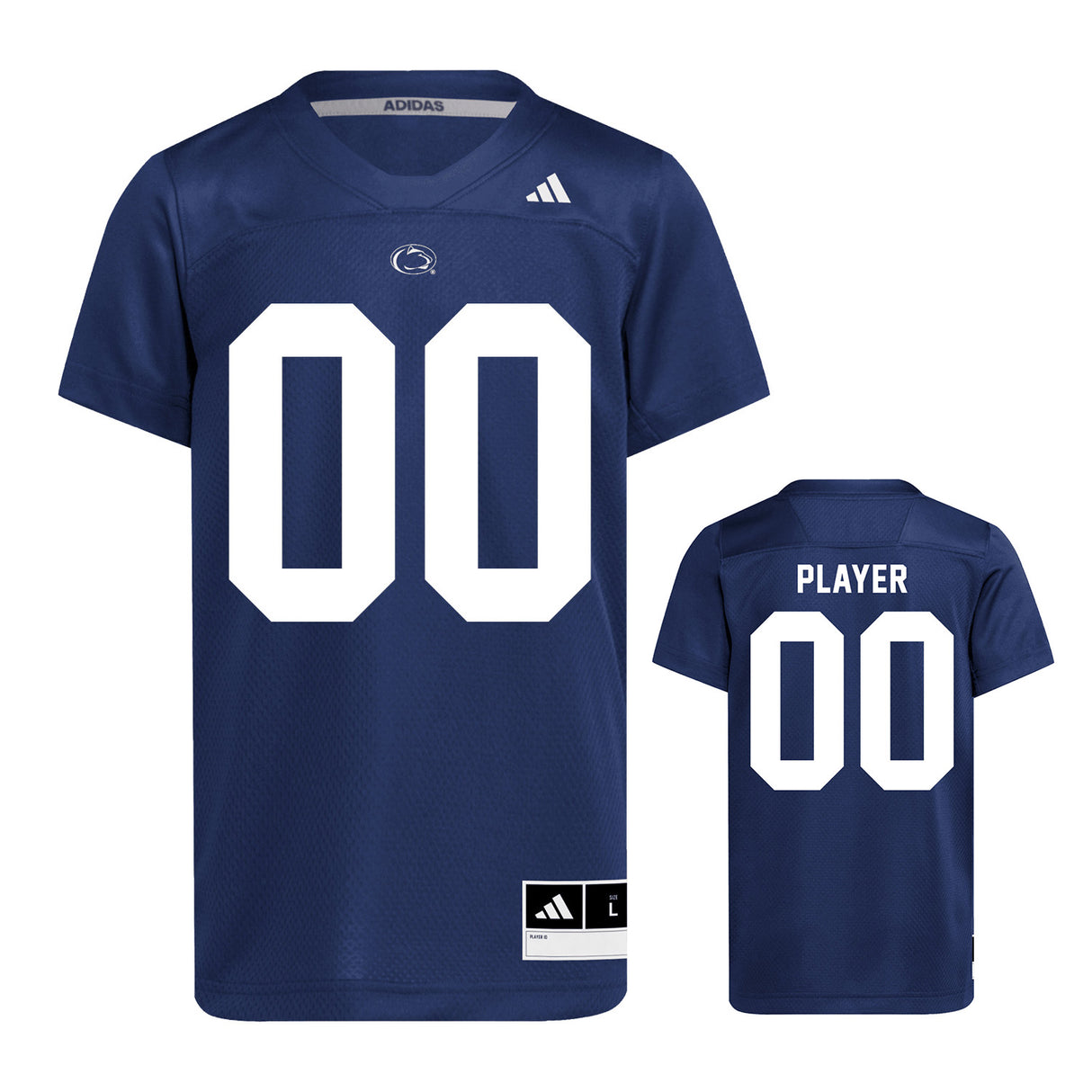 Penn State adidas Youth NIL Custom Football Player Jersey Navy
