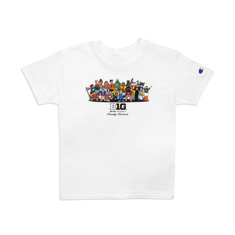 Youth Champion B1G Big Ten Conference Mascot Family Portrait T-Shirt