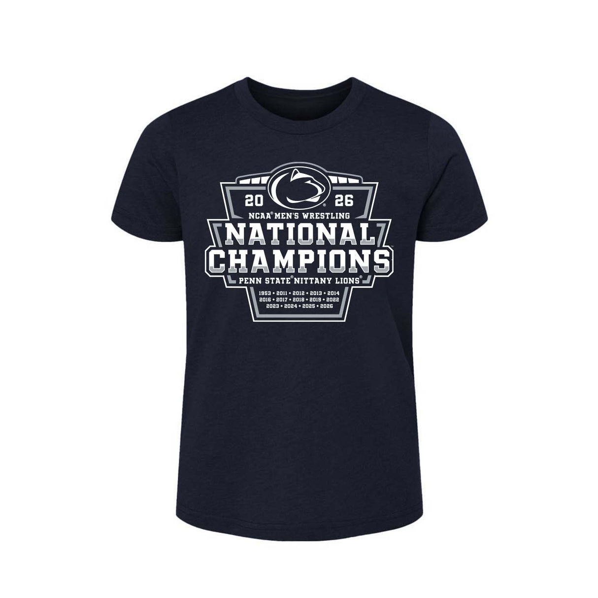 Penn State 2026 NCAA Wrestling National Champs Youth T-Shirt