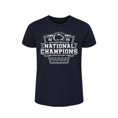 Penn State 2026 NCAA Wrestling National Champs Youth T-Shirt
