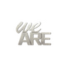 Penn State "We Are" Cursive Steel Magnet
