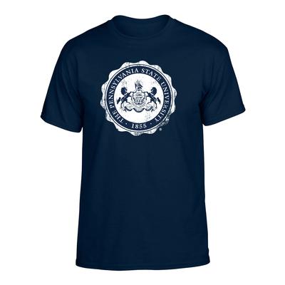 Penn State Distressed Seal T-Shirt NAVY