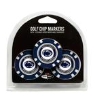 Penn State Golf Poker Chip Ball Markers 3 Pack NAVYWHITE