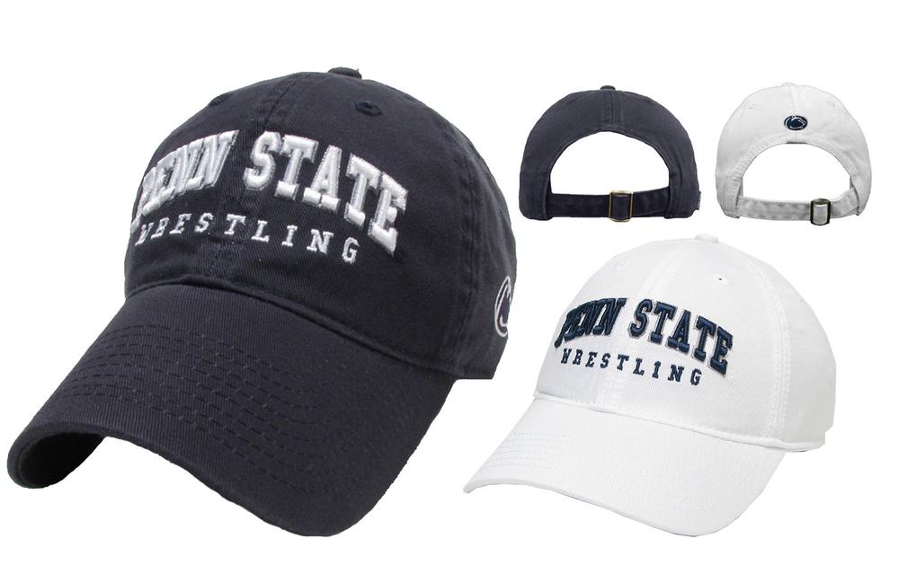 Penn State Wrestling Relaxed Twill Hat in White by Legacy