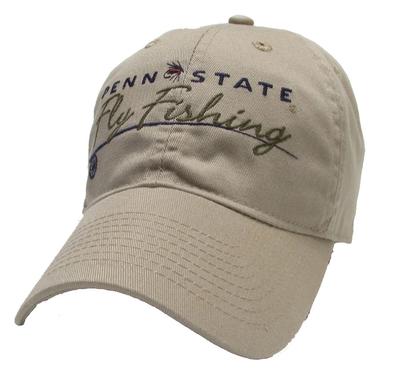 Penn State Fly Fishing Relaxed Twill Hat KHAKI
