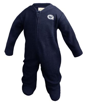 Penn State Infant Fleece Footed Romper NW