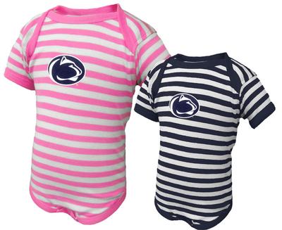 The Family Clothesline - Penn State Infant Logo Only Lap Shoulder Creeper
