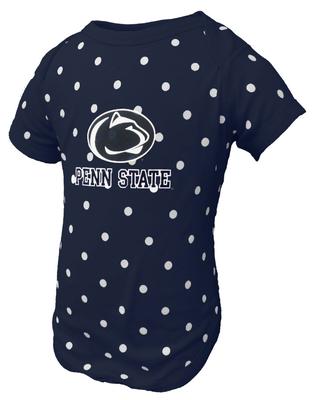 Penn State Infant Logo Block Lap Shoulder Creeper NVPOL