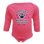 Penn State Infant Long Sleeve Training Creeper HPINK