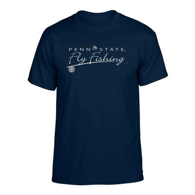 Penn State Fly Fishing Adult T-Shirt NAVY
