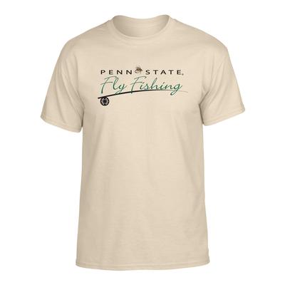 Penn State Fly Fishing Adult T-Shirt SAND