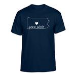 Penn State Heart State T-Shirt NAVY