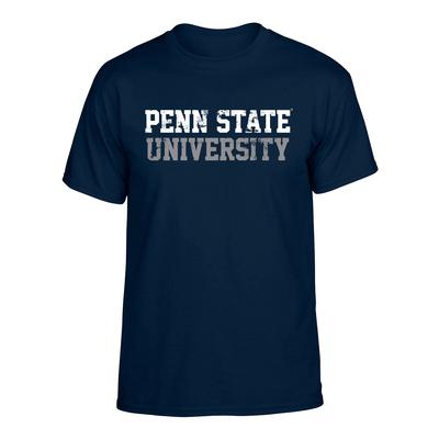 Penn State University Distressed T-Shirt NAVY