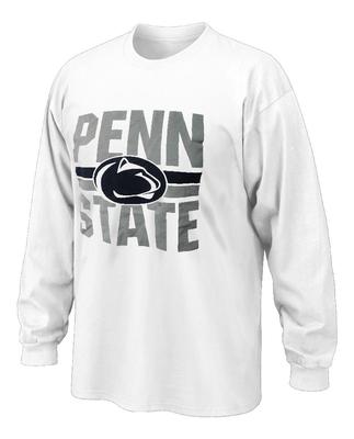 Penn State Nittany Lions Adult Stripe Long Sleeve WHITE