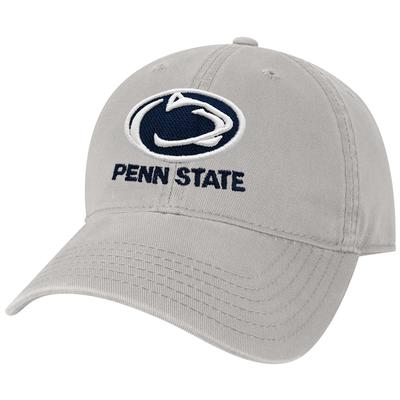 Penn State Adult Logo Block Relaxed Twill Hat LGRY