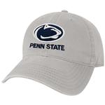 Penn State Adult Logo Block Relaxed Twill Hat LGRY