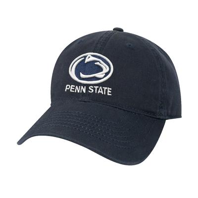 Penn State Adult Logo Block Relaxed Twill Hat NAVY