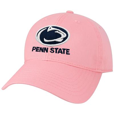 Penn State Adult Logo Block Relaxed Twill Hat PINKO