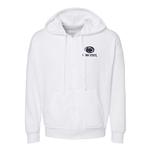Penn State Left Chest Logo Full Zip Hooded Sweatshirt WHITE