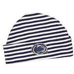 Penn State Infant Striped Knit Hat NAVY