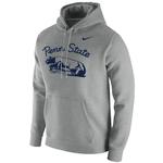Penn State Nike Men's Throwback Hooded Sweatshirt DARK HEATHER