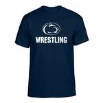 Penn State Adult Wrestling Logo T-Shirt NAVY