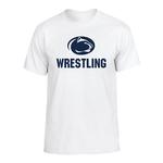 Penn State Adult Wrestling Logo T-Shirt WHITE