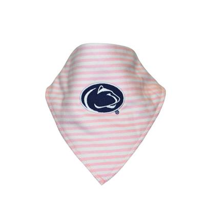 Penn State Infant Striped Bandana Bib PINK