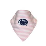 Penn State Infant Striped Bandana Bib PINK