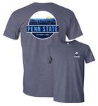 Penn State Uscape Adult Unisex Scenic Circle T-Shirt NAVY