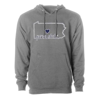 Pennsylvania Heart State Hooded Sweatshirt GRANI