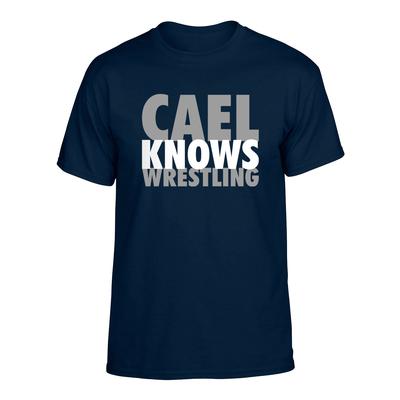 Cael Knows Wrestling T-shirt NAVY