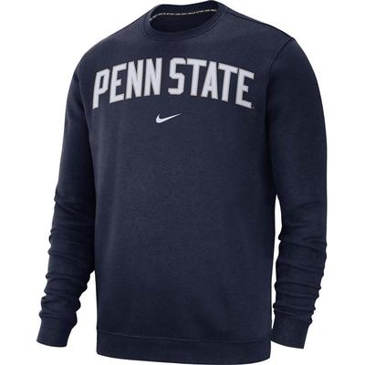 Penn State Nike Men's Club Crew Sweatshirt NAVY