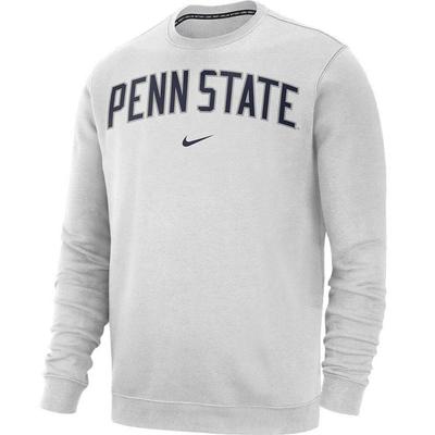 Penn State Nike Men's Club Crew Sweatshirt WHITE