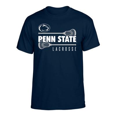 Penn State Lacrosse Sticks T-Shirt NAVY