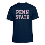 Penn State Adult Pink PS Block T-Shirt NAVY