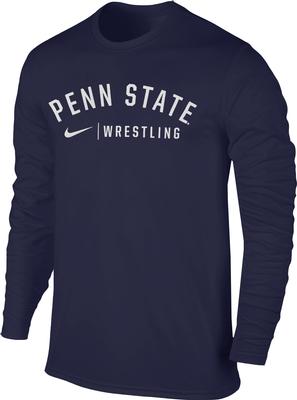 Penn State Nike Men's Wrestling Long Sleeve T-Shirt NAVY